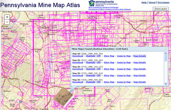 Where Is The Sheet Number On A Map Found Pennsylvania Mine Map Atlas - Tutorial